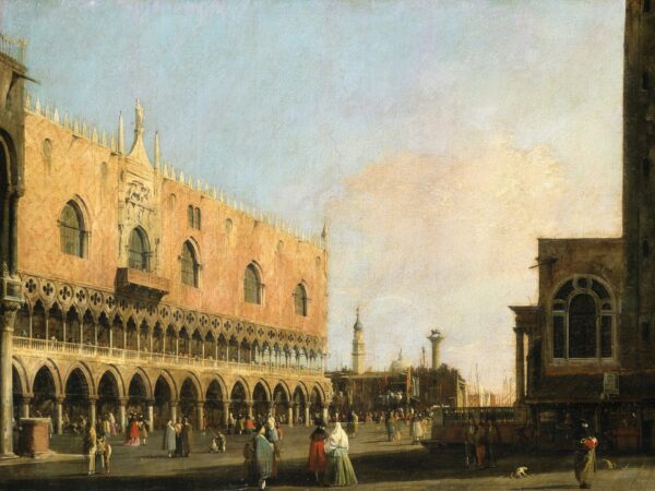 View of the Piazzetta San Marco Looking South - by Canaletto
