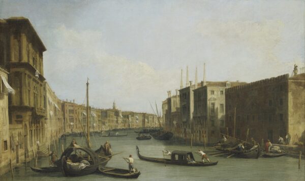 View of the Grand Canal - by Canaletto