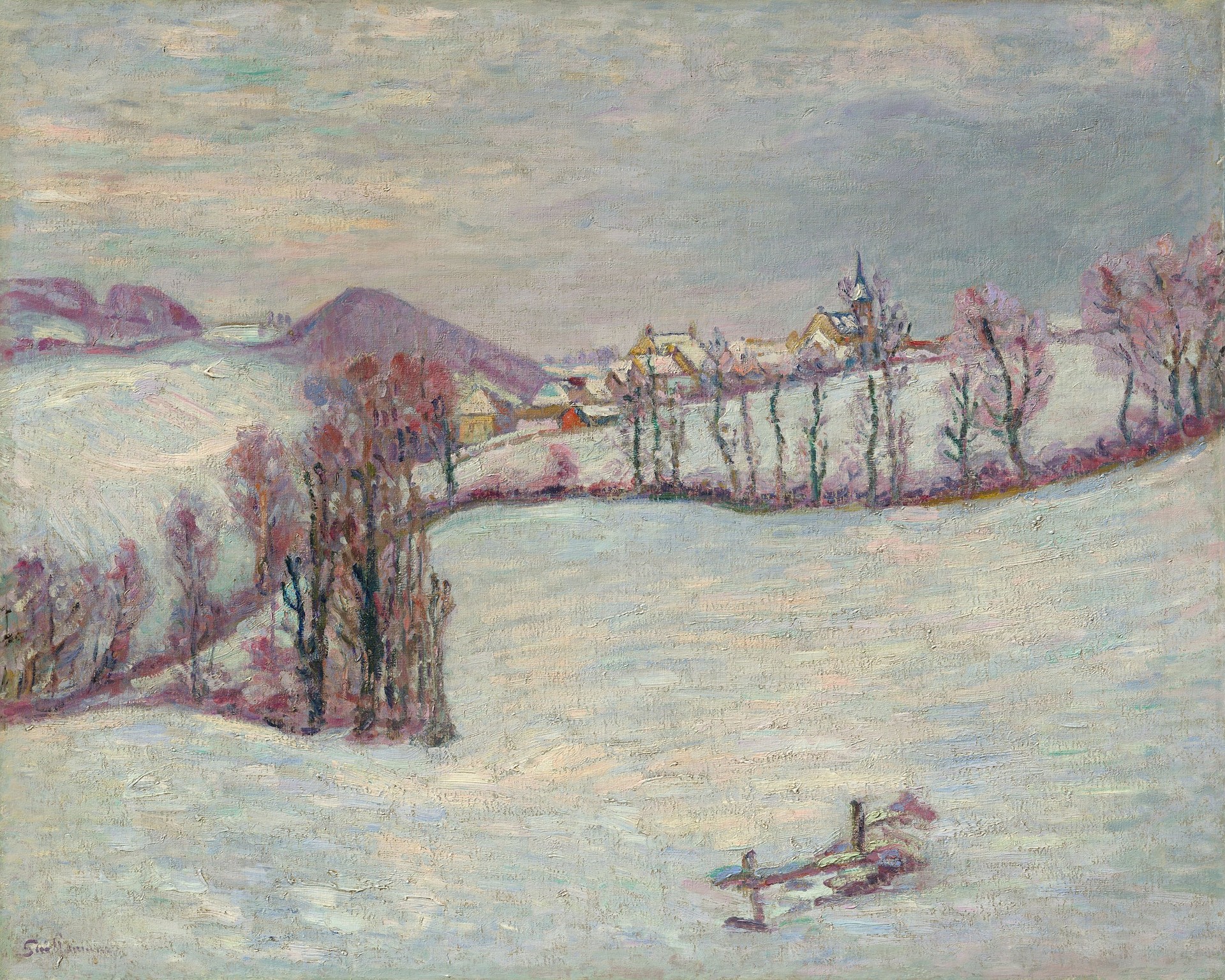 View of Puy de Dôme - by Armand Guillaumin
