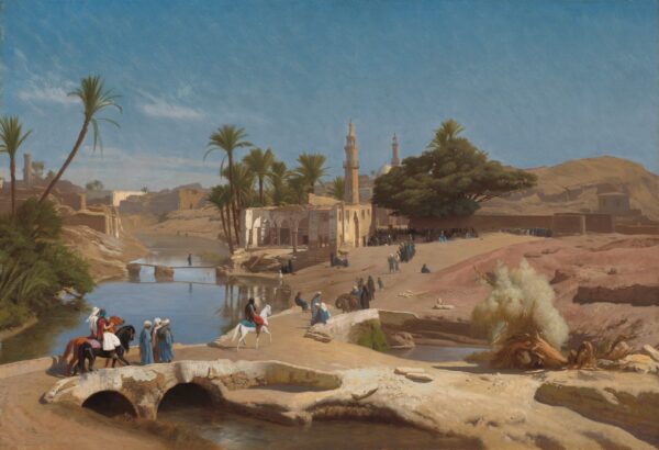 View of Medinet El-Fayoum - by Jean-Léon Gérôme