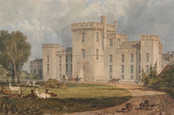 View of Hampton Court, Herefordshire, from the Northwest - by J. M. W. Turner