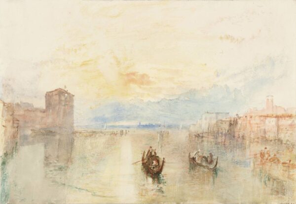Venice: The Giudecca Canal, Looking towards Fusina at Sunset - by J. M. W. Turner