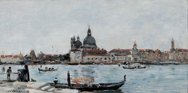 Venice, Santa Maria della Salute and the Custom House - by Eugène Boudin