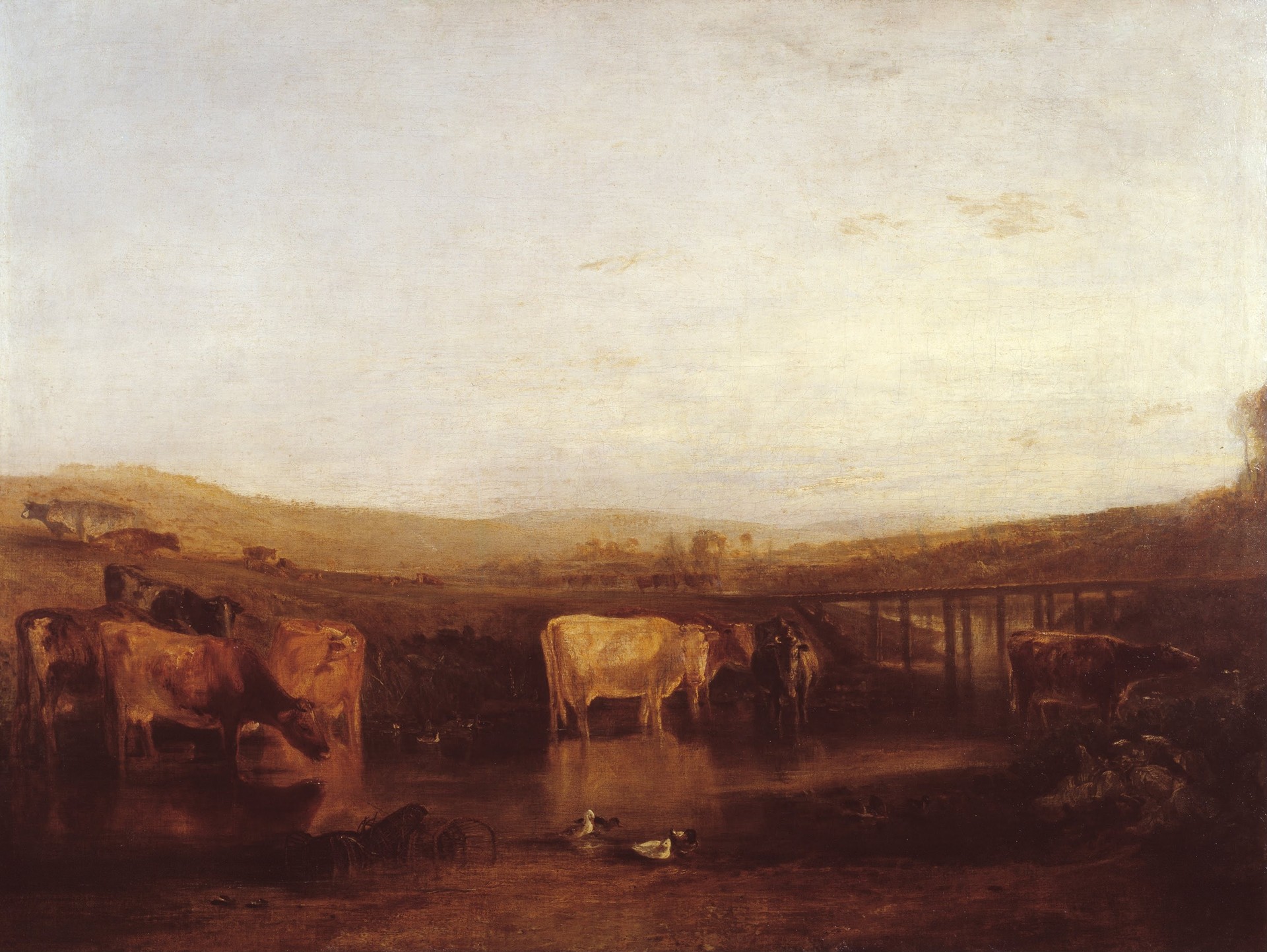 Union of the Thames and Isis ('Dorchester Mead, Oxfordshire) - by J. M. W. Turner