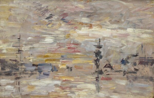 Étude de ciel sur le bassin du Commerce au Havre - Eugène Boudin