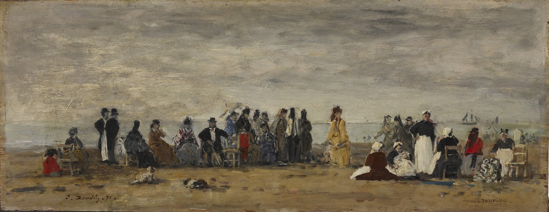 Trouville - by Eugène Boudin