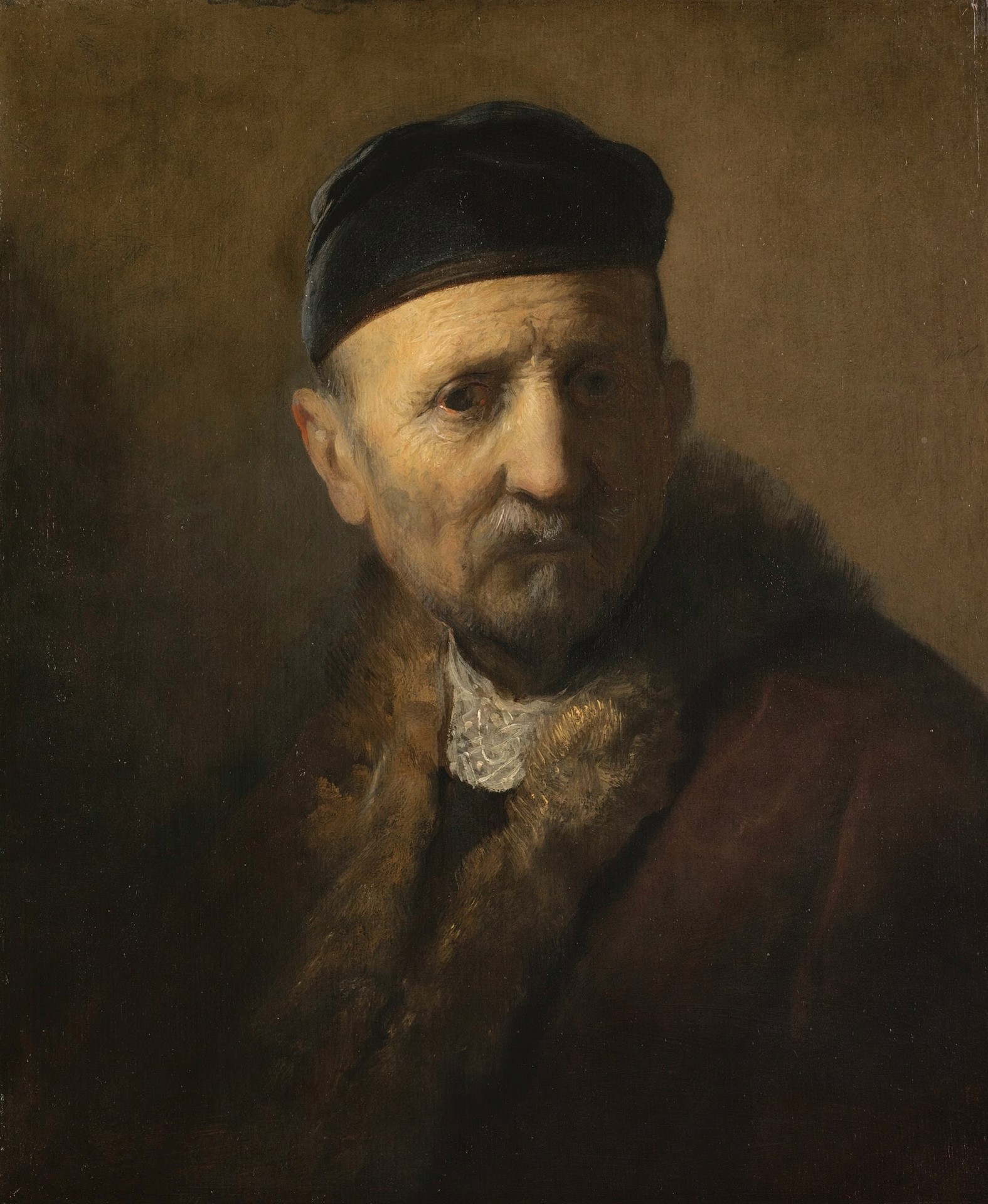 Tronie' of an Old Man - by Rembrandt