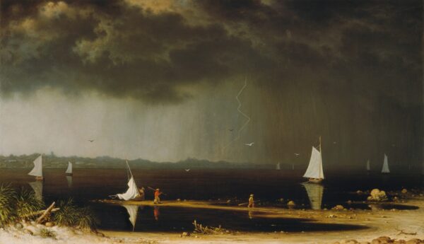 Thunder Storm on Narragansett Bay - by Martin Johnson Heade