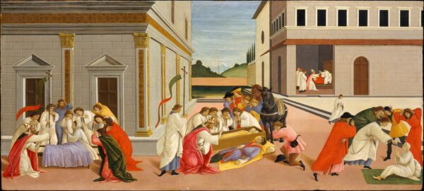 Three Miracles of Saint Zenobius - by Sandro Botticelli