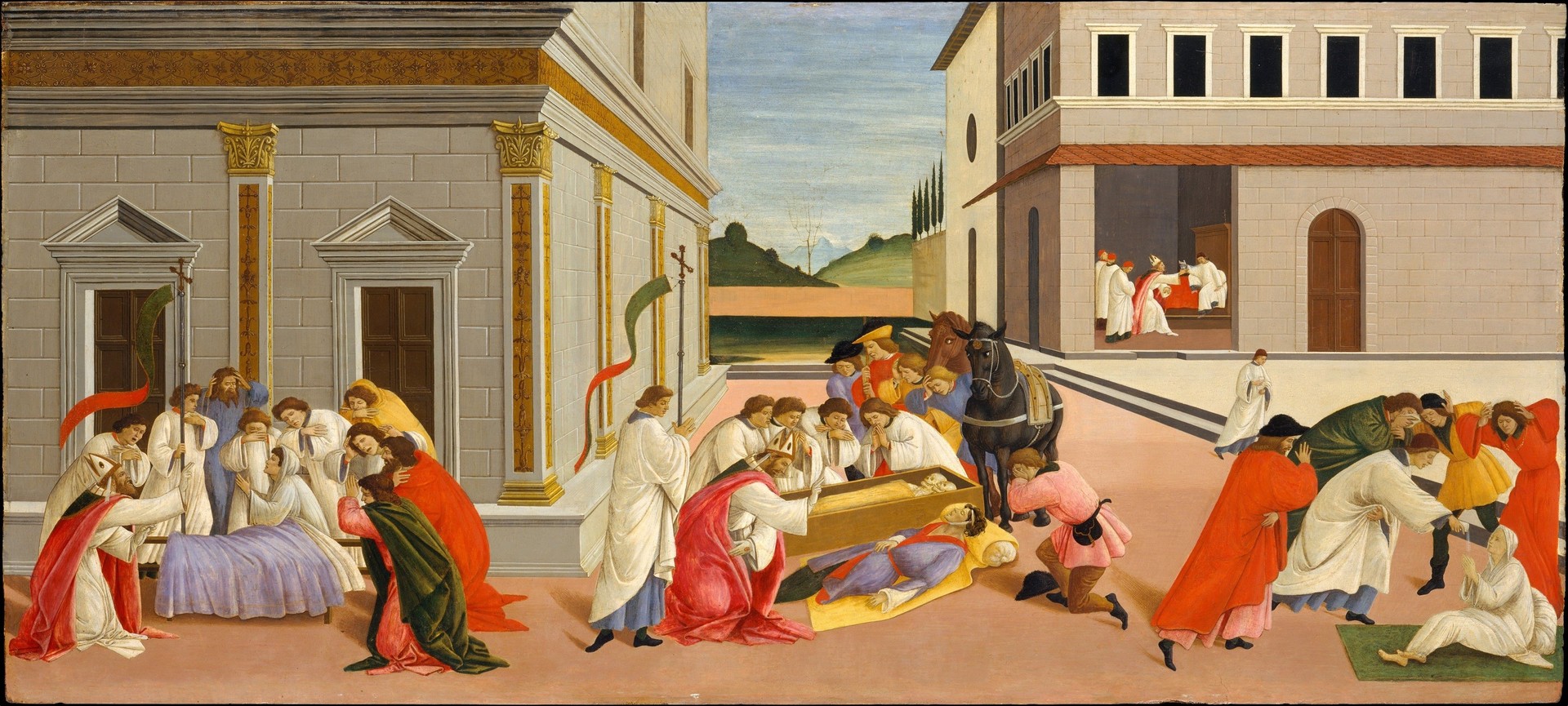 Three Miracles of Saint Zenobius - by Sandro Botticelli