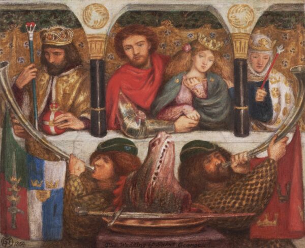 The wedding of St George - by Dante Gabriel Rossetti