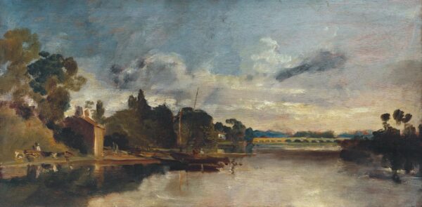The Thames near Walton Bridges - by J. M. W. Turner