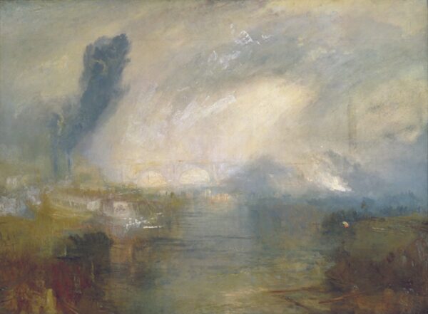 The Thames above Waterloo Bridge - by J. M. W. Turner