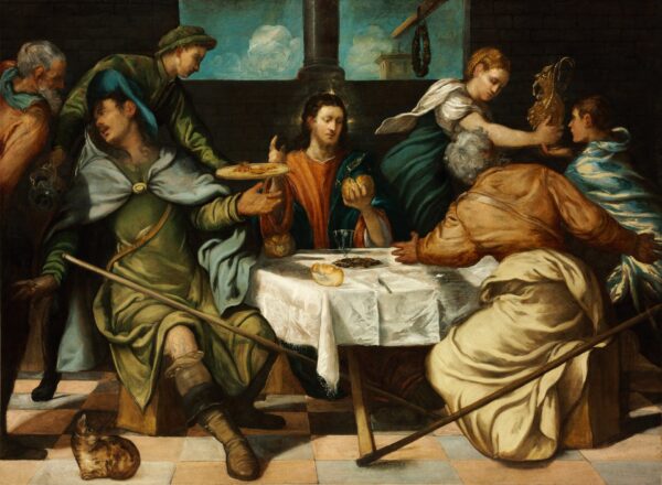 The Supper at Emmaus - by Tintoretto
