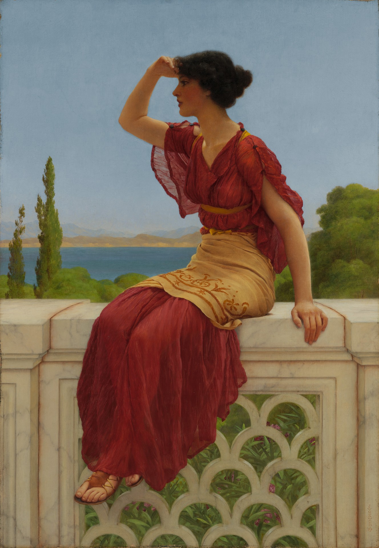 The Signal - by John William Godward