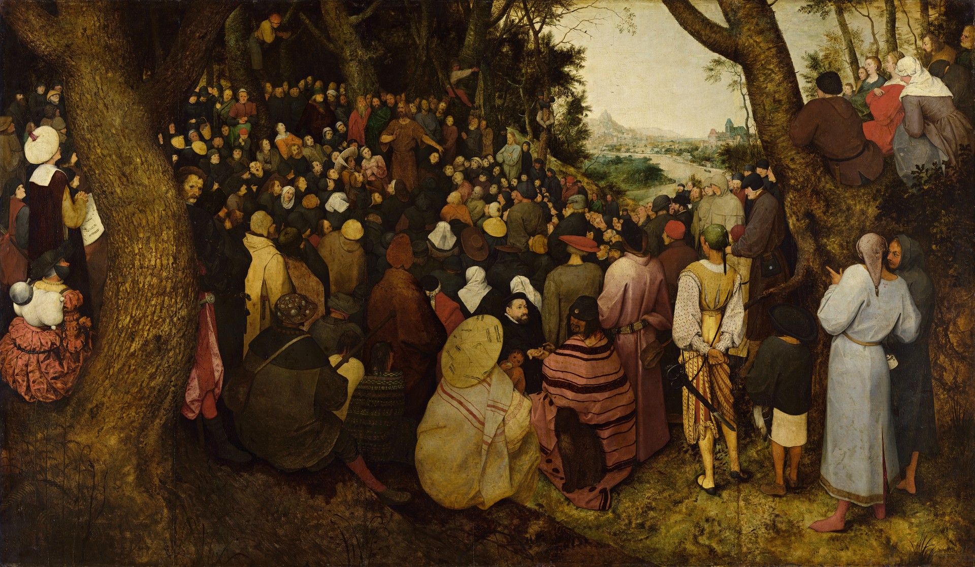 The Sermon of Saint John the Baptist - by Pieter Bruegel the Elder