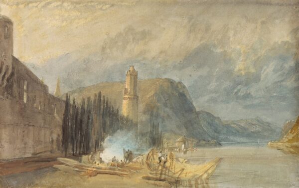 The Roman Tower, Andernach - by J. M. W. Turner