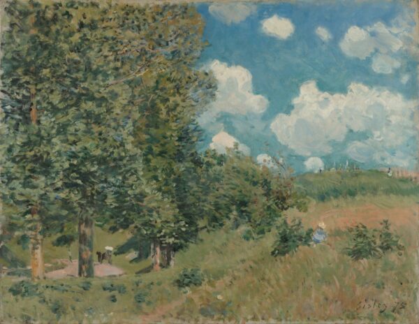 The Road from Versailles to Saint-Germain - by Alfred Sisley