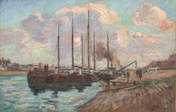 The Quai d'Austerlitz - by Armand Guillaumin