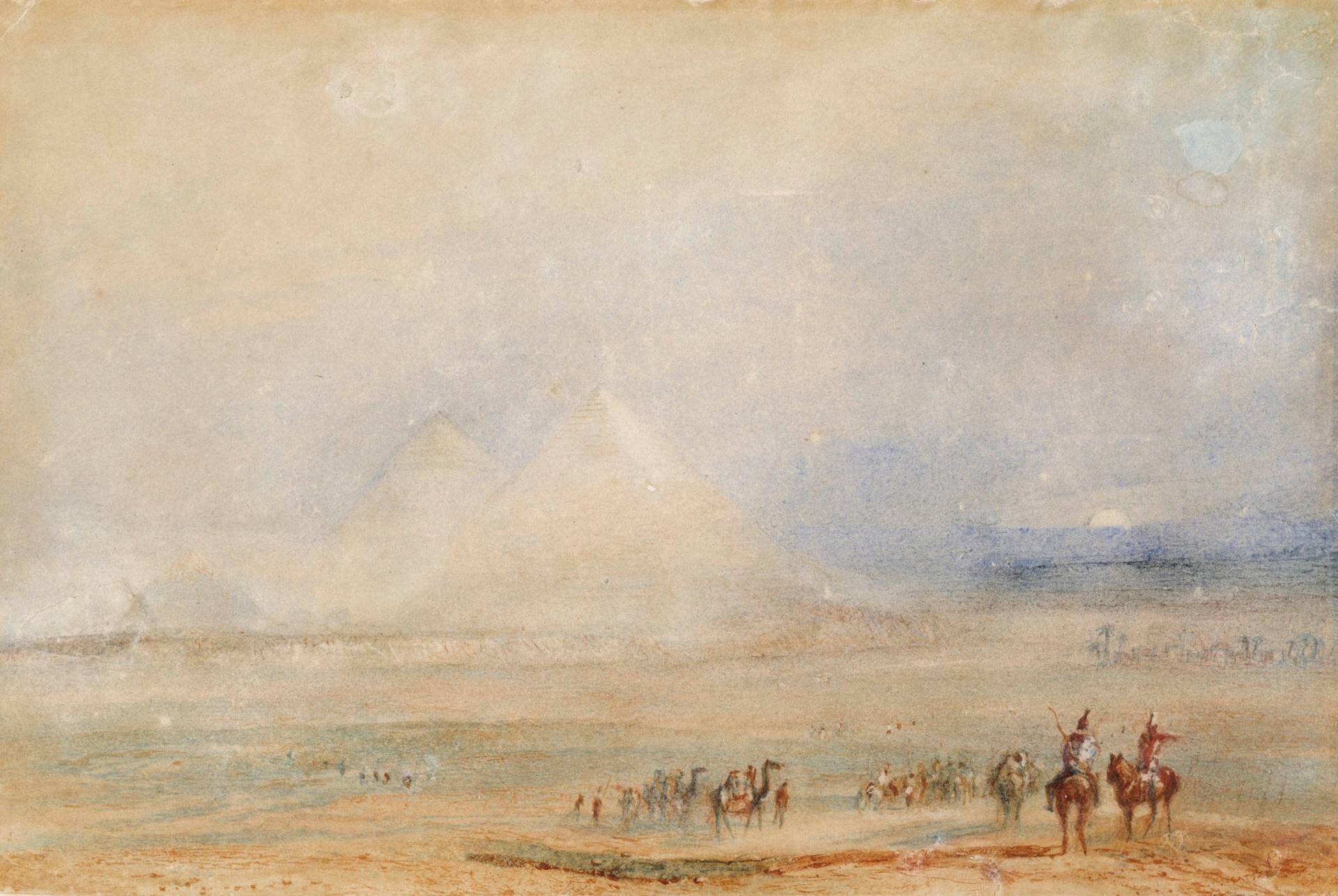 The Pyramids at Gizeh - by J. M. W. Turner