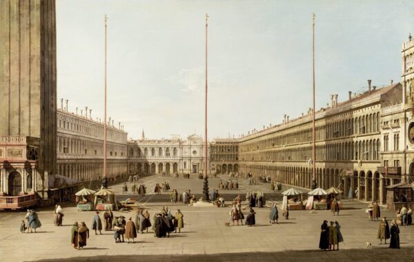 The Piazza San Marco - by Canaletto