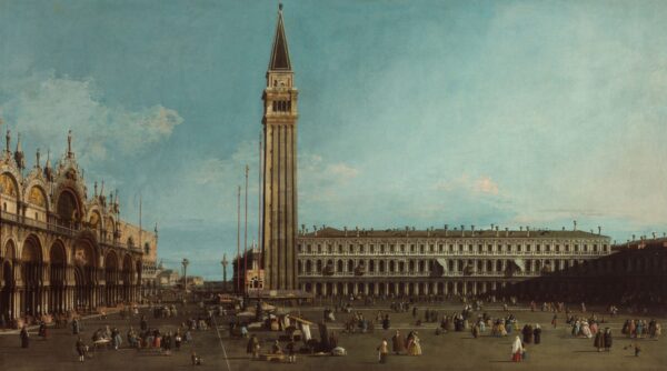 The Piazza San Marco, Venice - by Canaletto