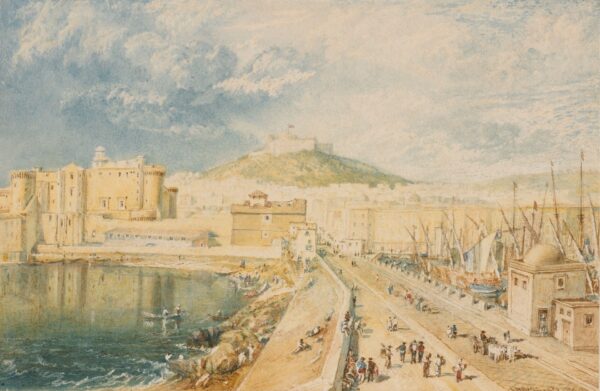 The Old Harbour, Naples - by J. M. W. Turner