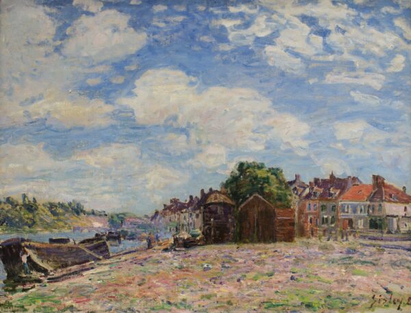 The Loing at Saint-Mammès - by Alfred Sisley