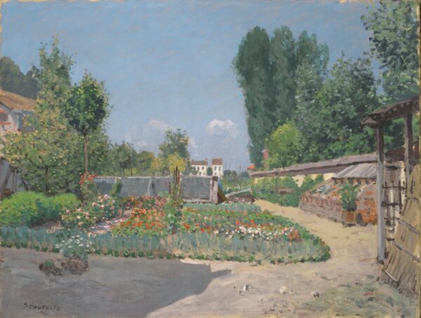 The Kitchen Garden (Le Potager) - by Alfred Sisley
