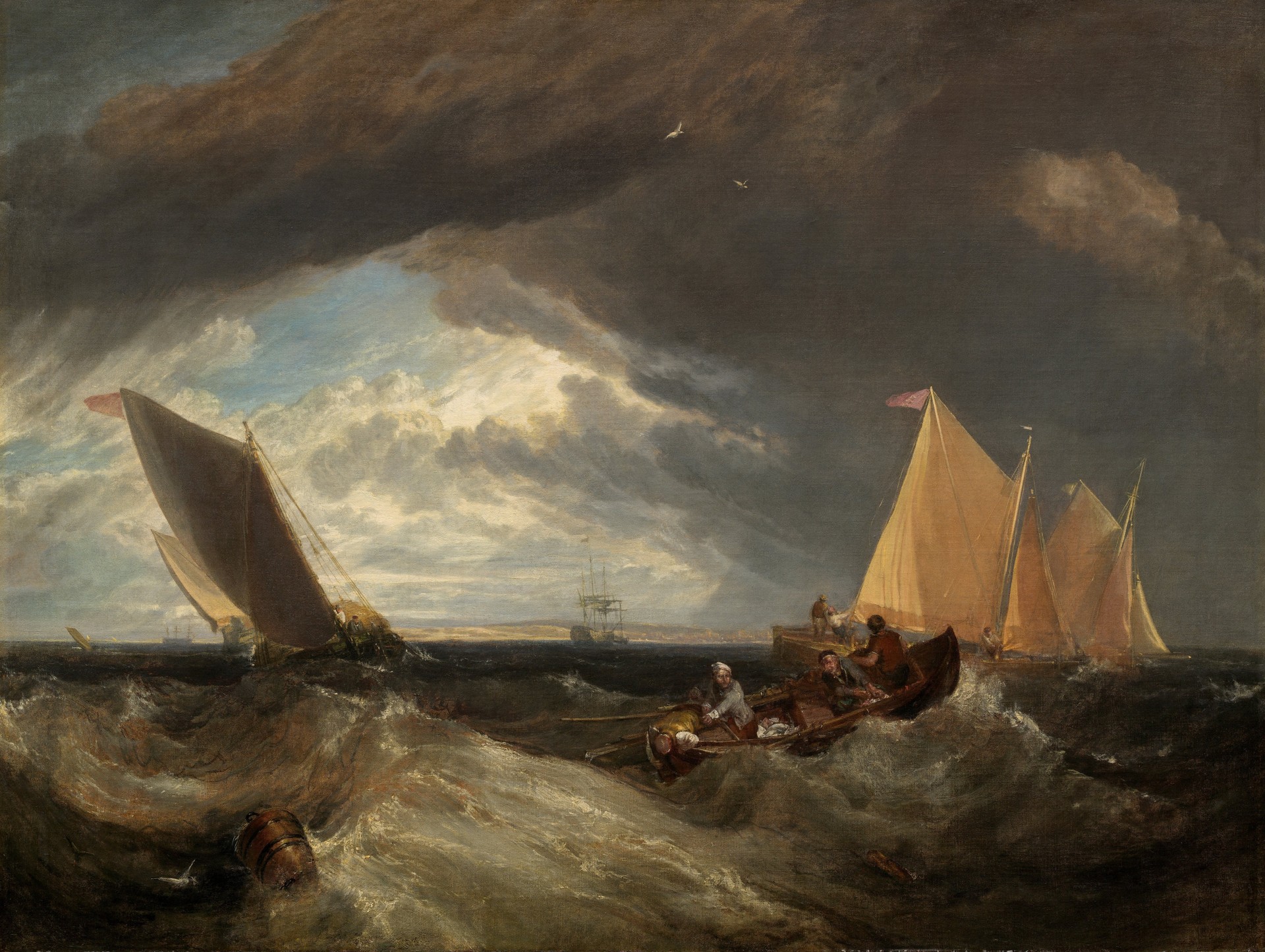The Junction of the Thames and the Medway - by J. M. W. Turner