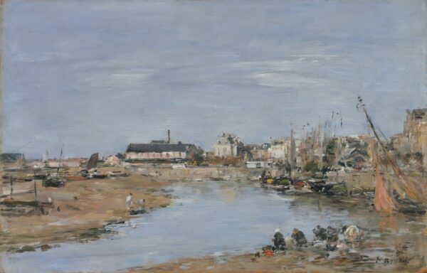 The Harbor of Trouville - by Eugène Boudin