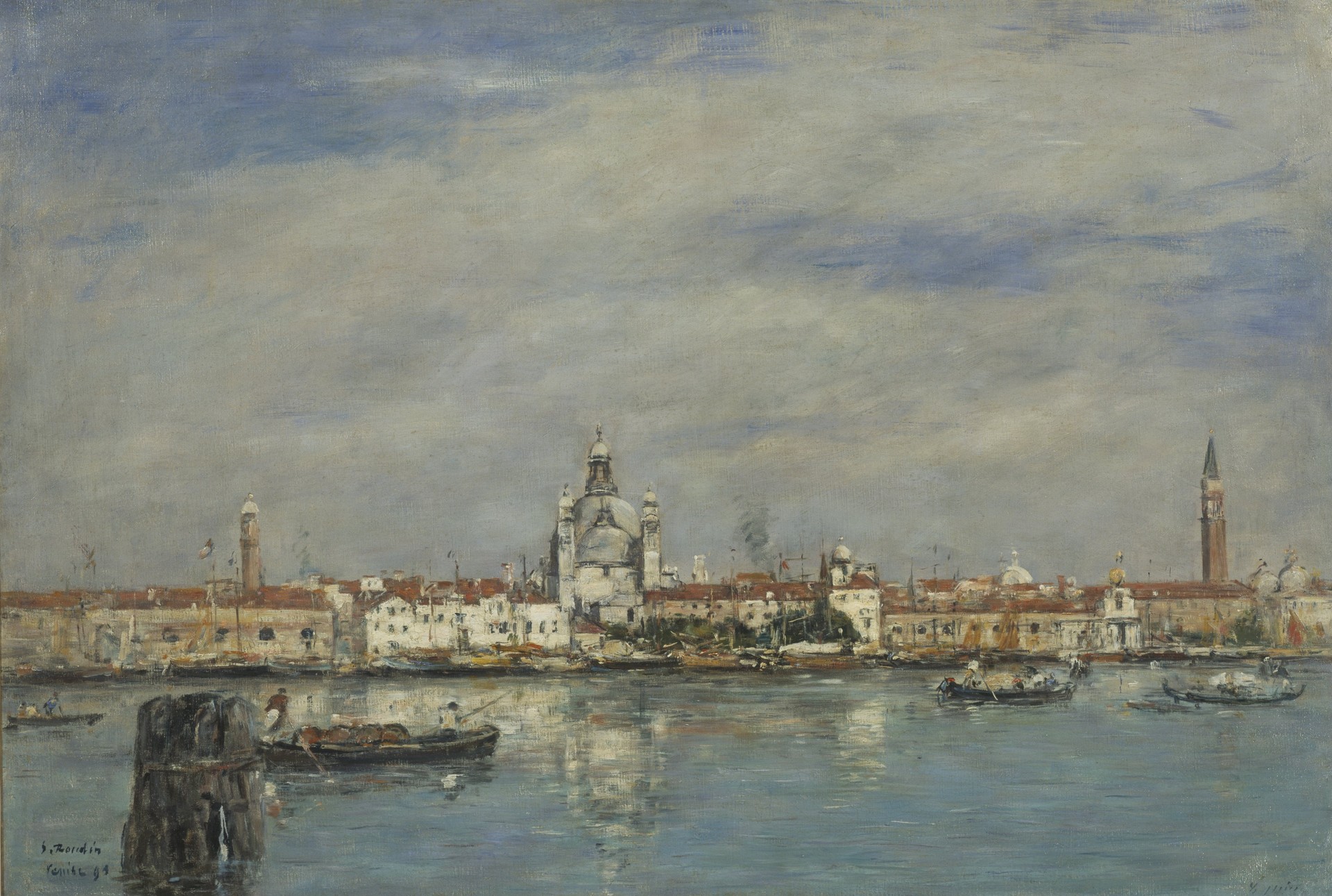 The Grand Canal, Venice - by Eugène Boudin