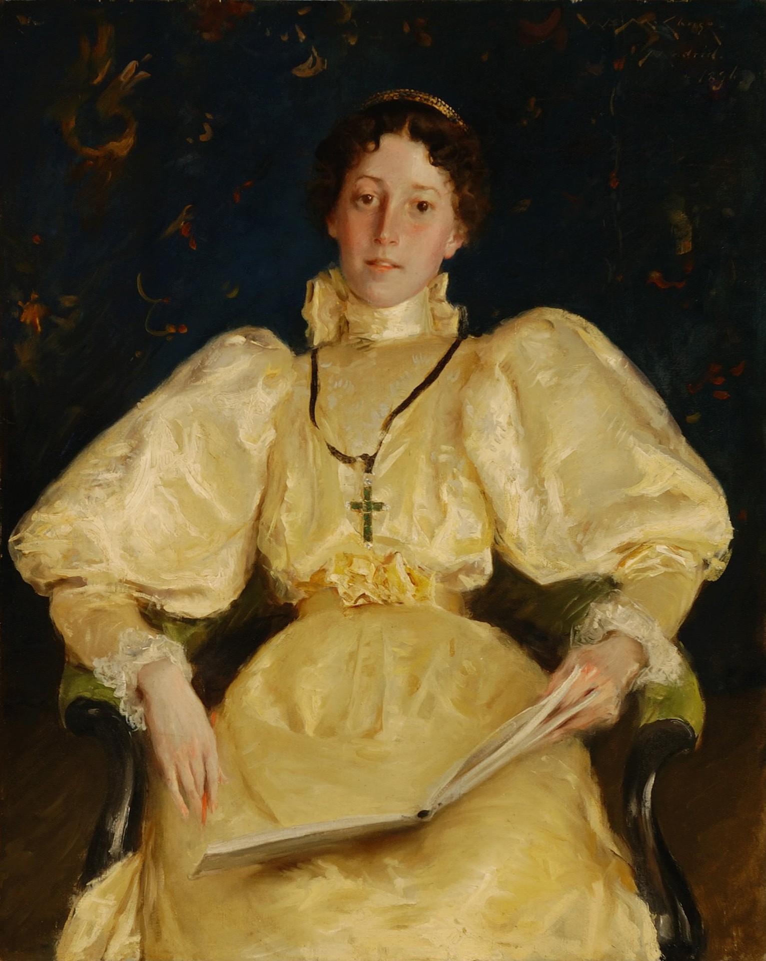 The Golden Lady - by William Merritt Chase