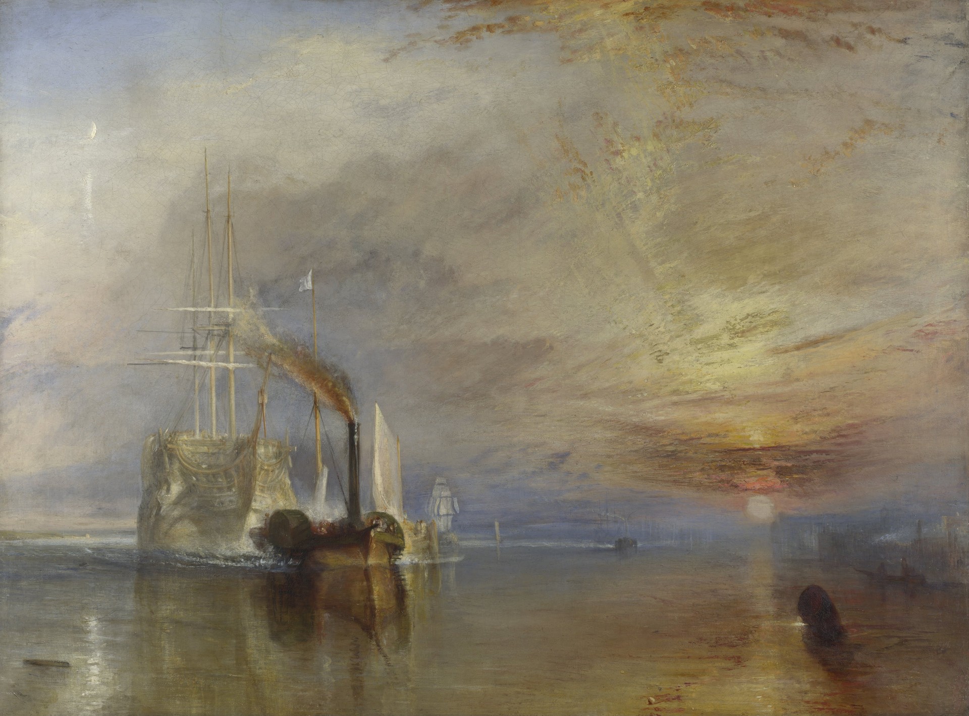 The Fighting Temeraire, 1839 - by J. M. W. Turner