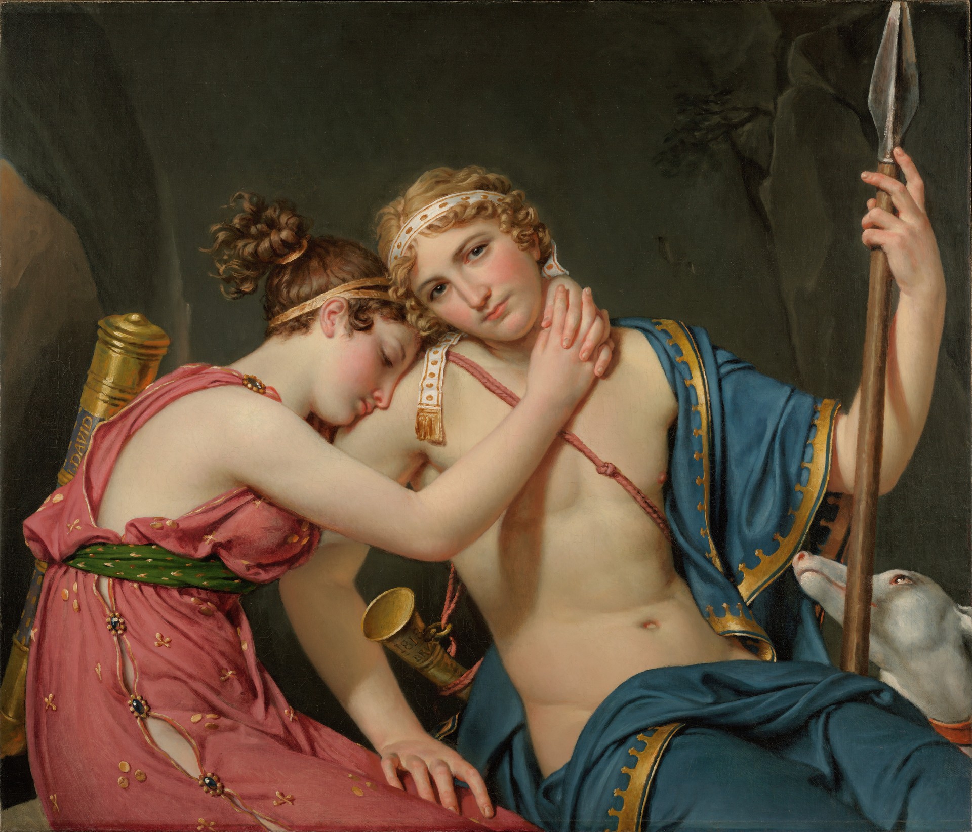 The Farewell of Telemachus and Eucharis - by Jacques-Louis David