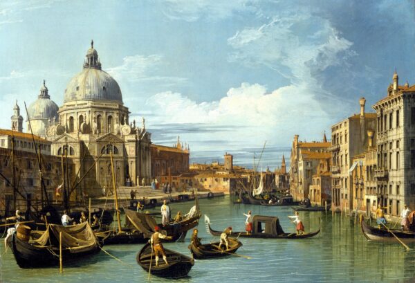 The Entrance to the Grand Canal, Venice - by Canaletto