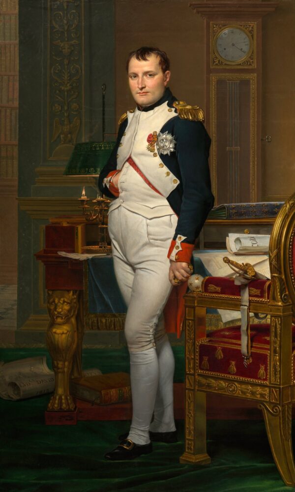 The Emperor Napoleon in His Study at the Tuileries - by Jacques-Louis David