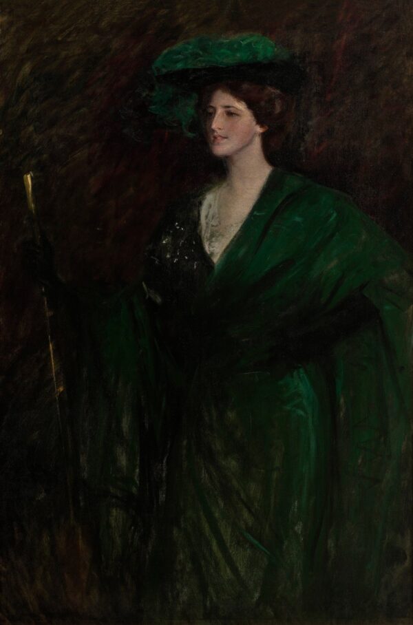 The Emerald Lady - by William Merritt Chase