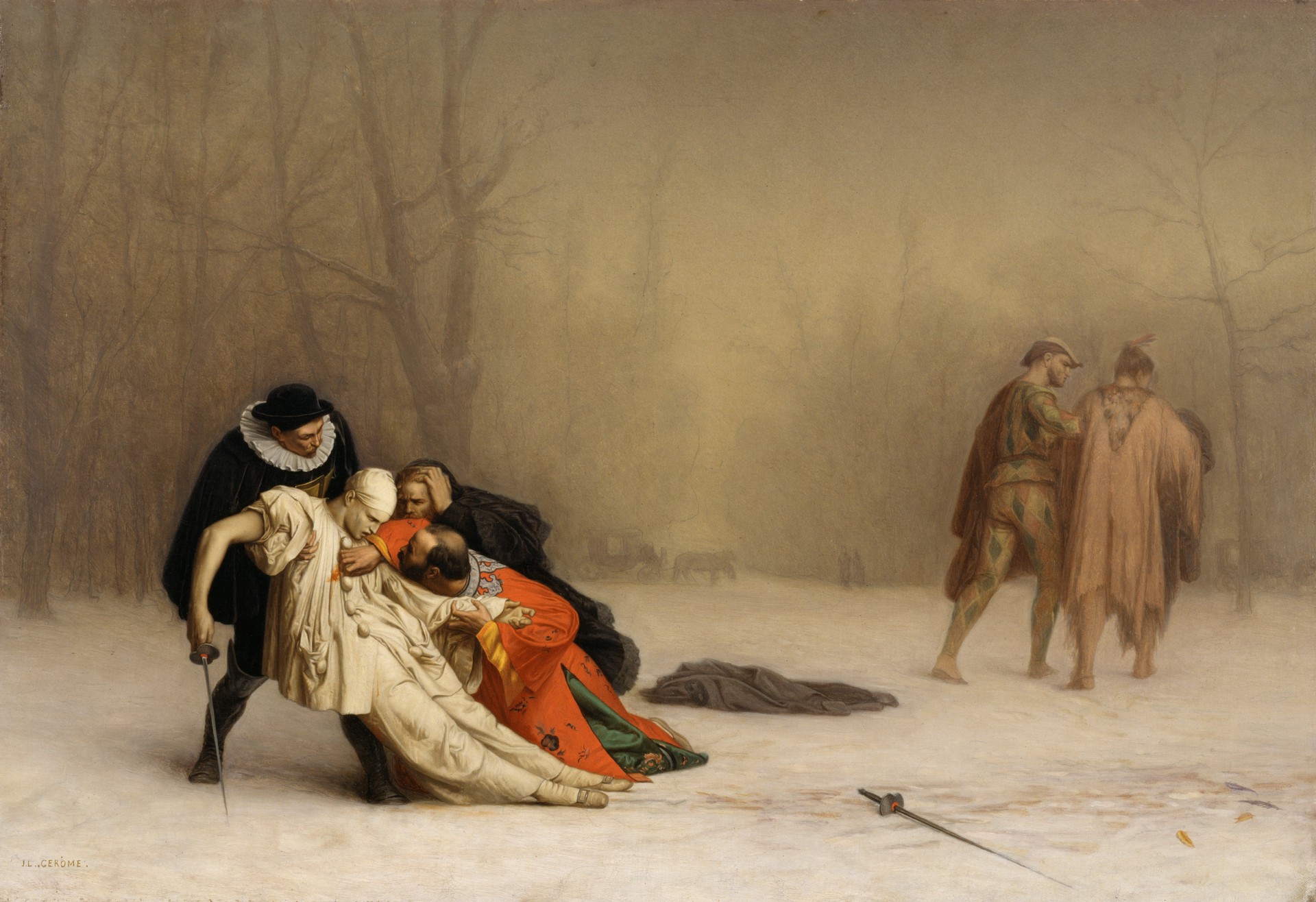 The Duel After the Masquerade - by Jean-Léon Gérôme