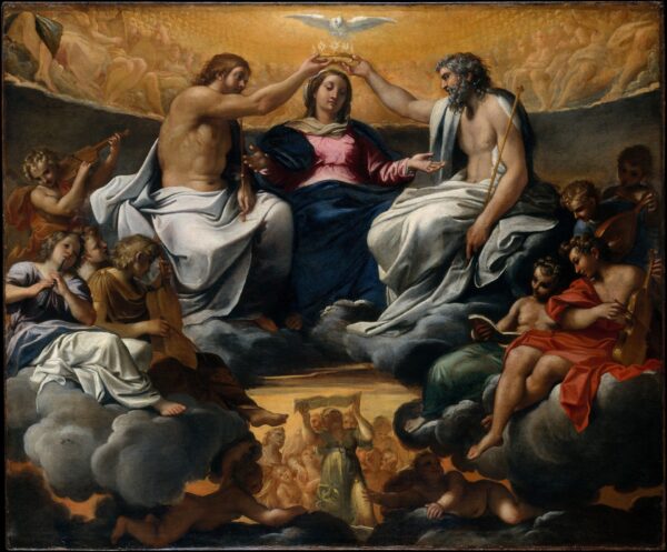 The Coronation of the Virgin - by Annibale Carracci