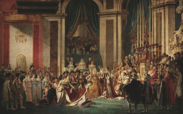 The Coronation of Napoleon and the Coronation of Josephine at Notre Dame de Paris - by Jacques-Louis David