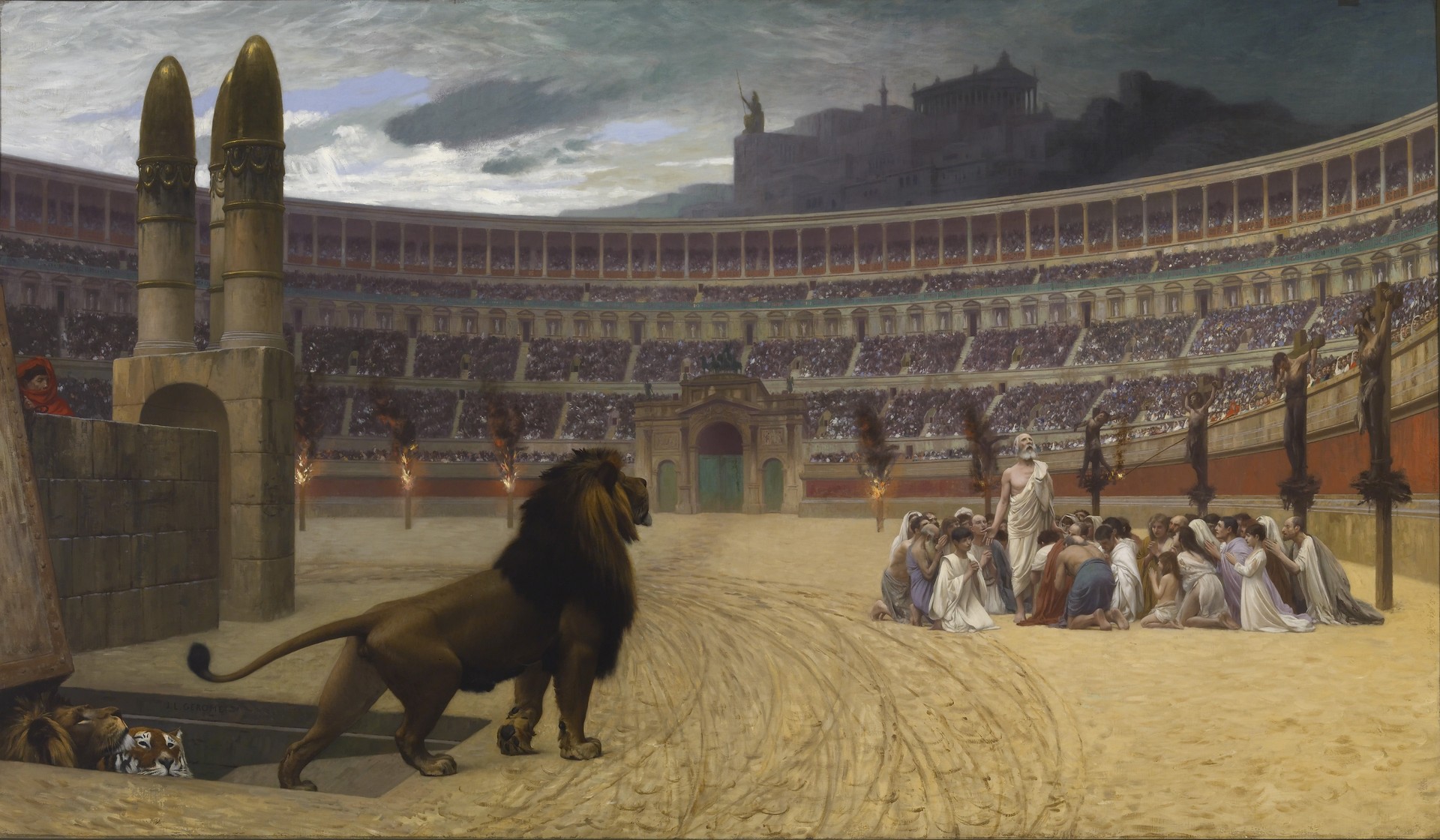 The Christian Martyrs' Last Prayer - by Jean-Léon Gérôme