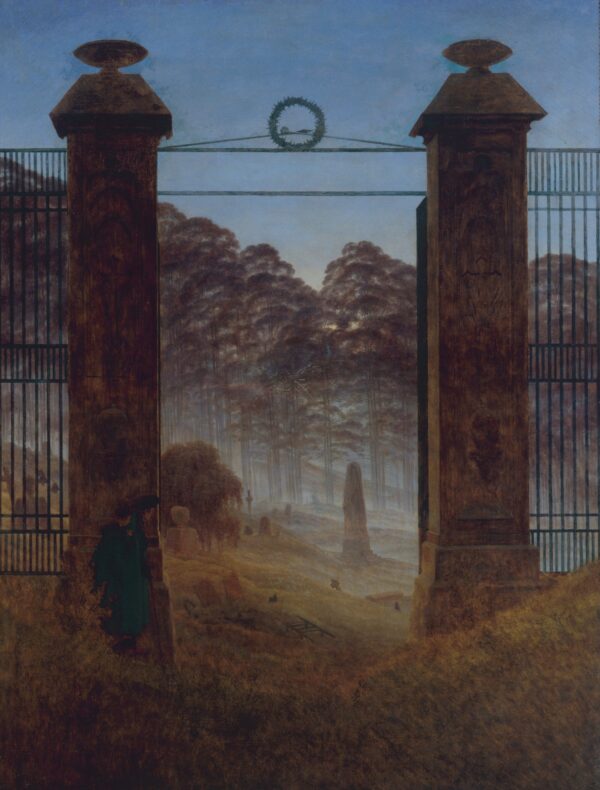 The Cemetery - by Caspar David Friedrich
