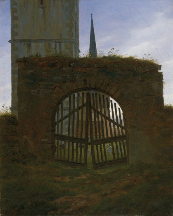 The Cemetery Gate - by Caspar David Friedrich