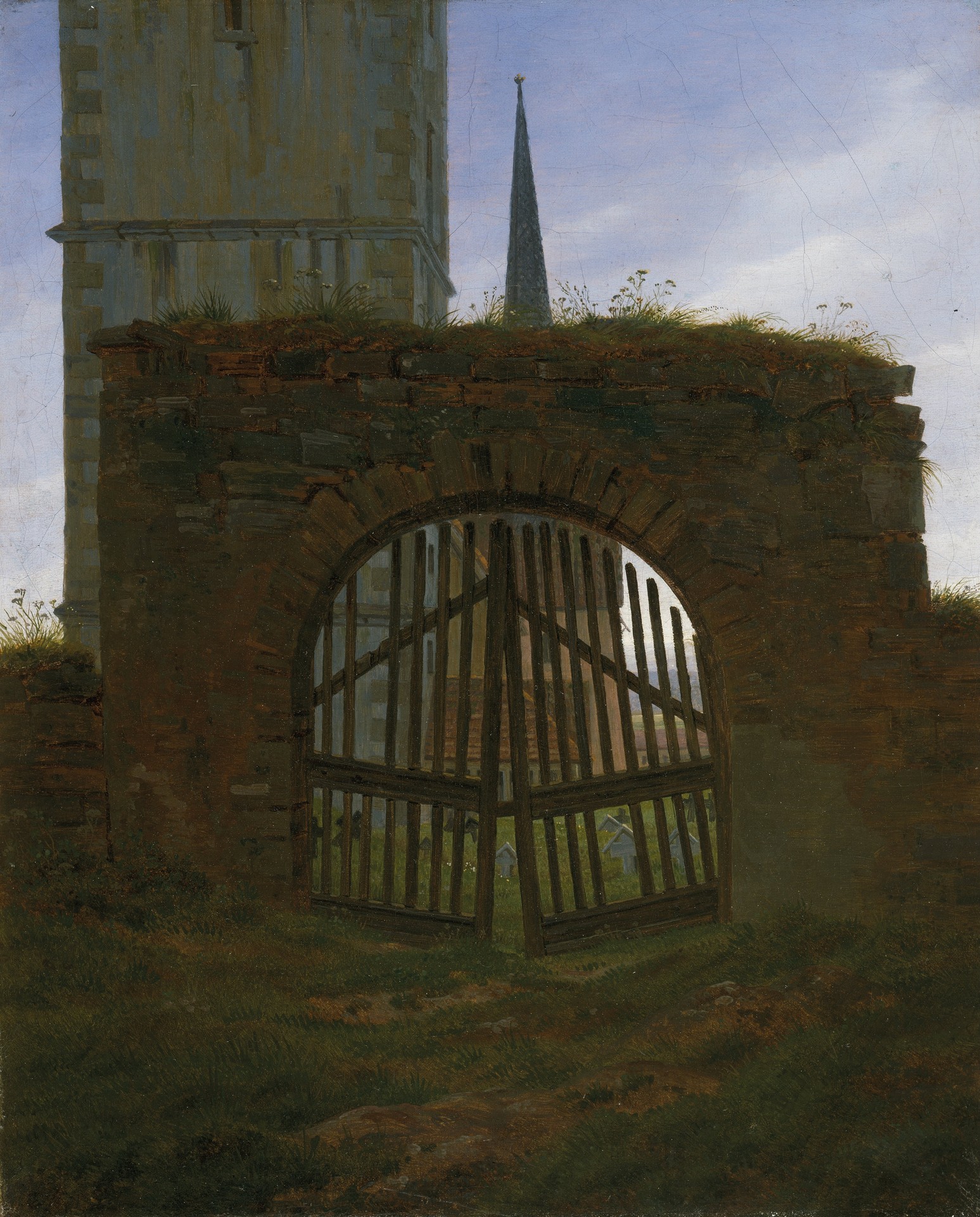 The Cemetery Gate - by Caspar David Friedrich