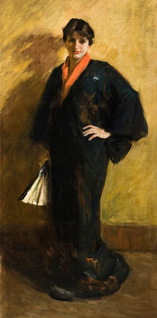 The Blue Kimono - by William Merritt Chase