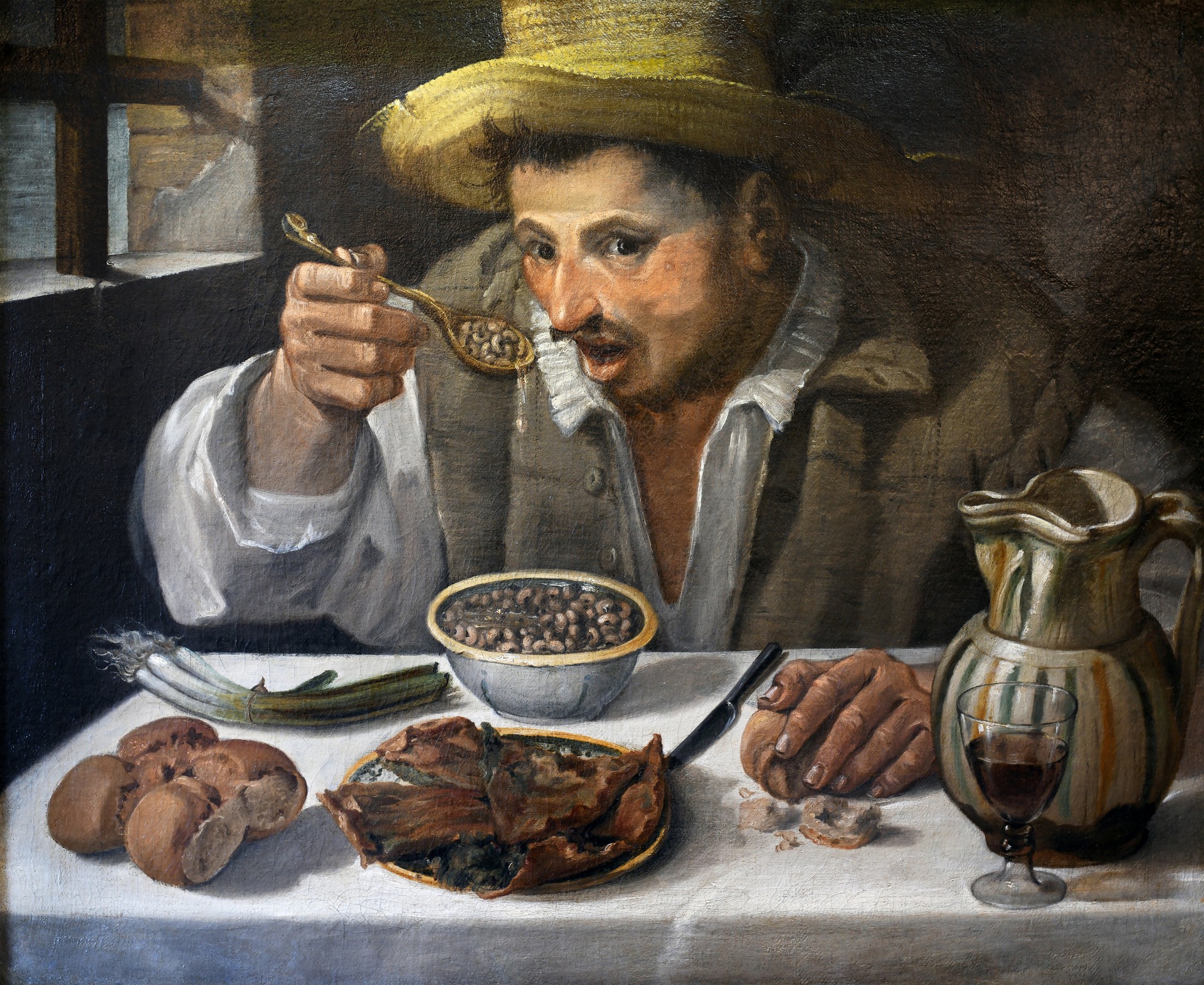 The Beaneater (Mangiafagioli) - by Annibale Carracci
