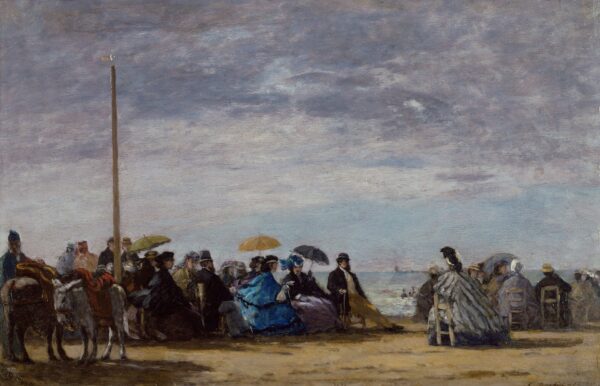 The beach - by Eugène Boudin