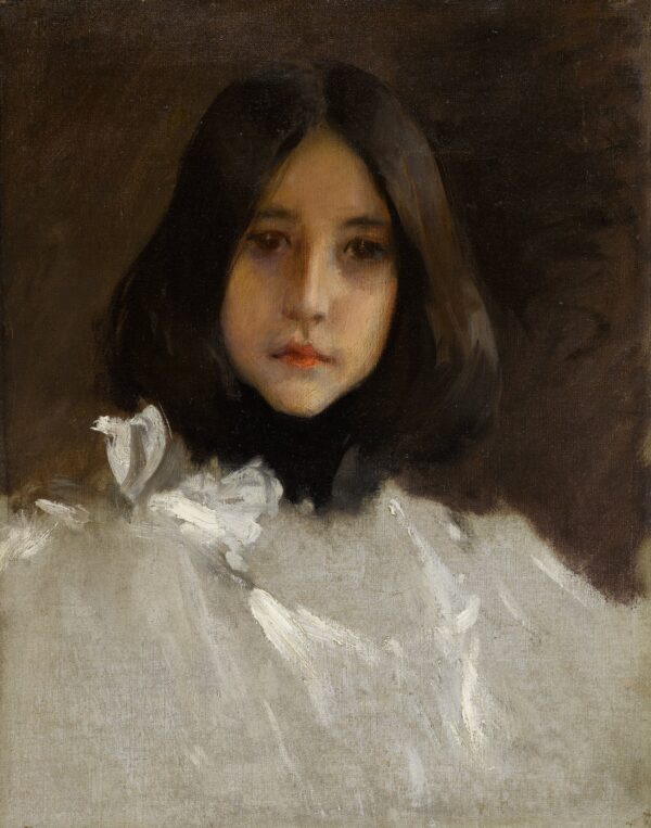 The Artist's Daughter Alice - by William Merritt Chase
