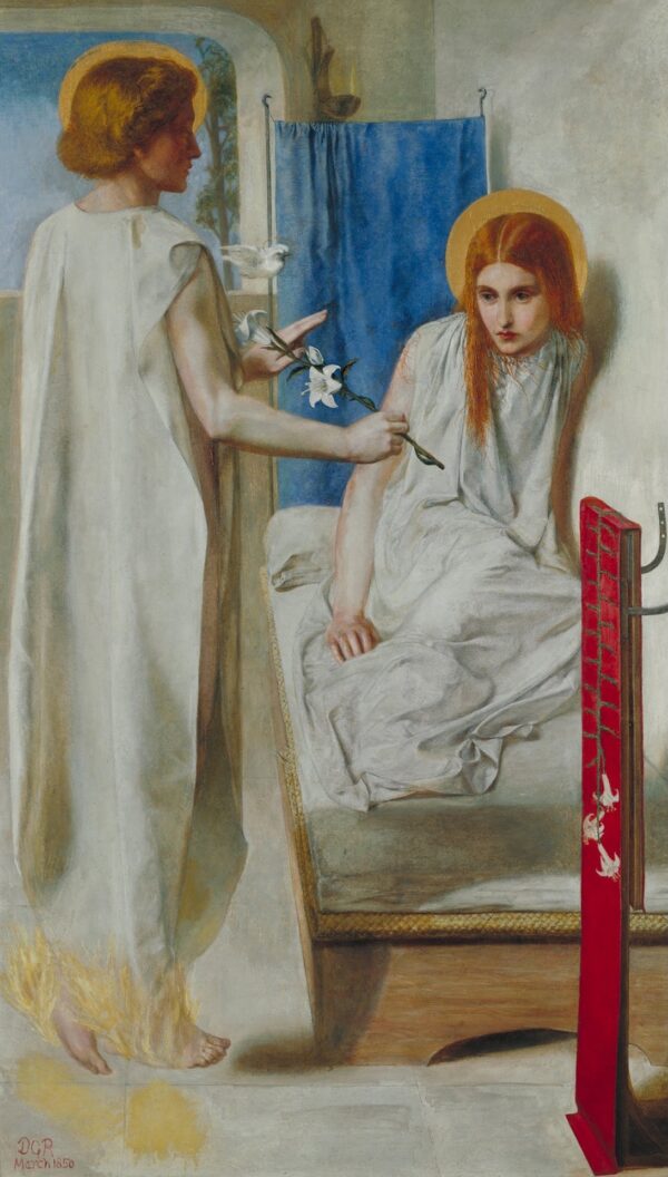 The Annunciation - by Dante Gabriel Rossetti